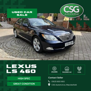 Lexus LS 460 2009 Saloon Blue Petrol V8